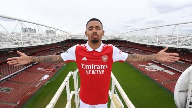Arsenal Complete Gabriel Jesus Signing From Manchester City, Announce Player’s Arrival to North London (See Pics and Video)